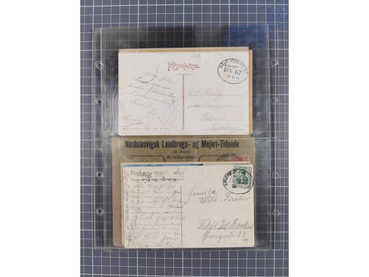 1866/1956, Bahnpost 245 Briefe, Karten, dabei 136 Belege AD/Kaiserreich
