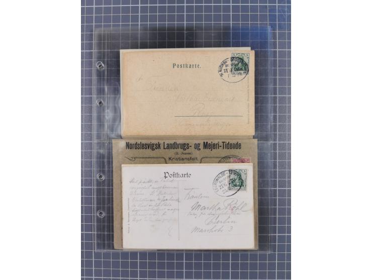 1866/1956, Bahnpost 245 Briefe, Karten, dabei 136 Belege AD/Kaiserreich
