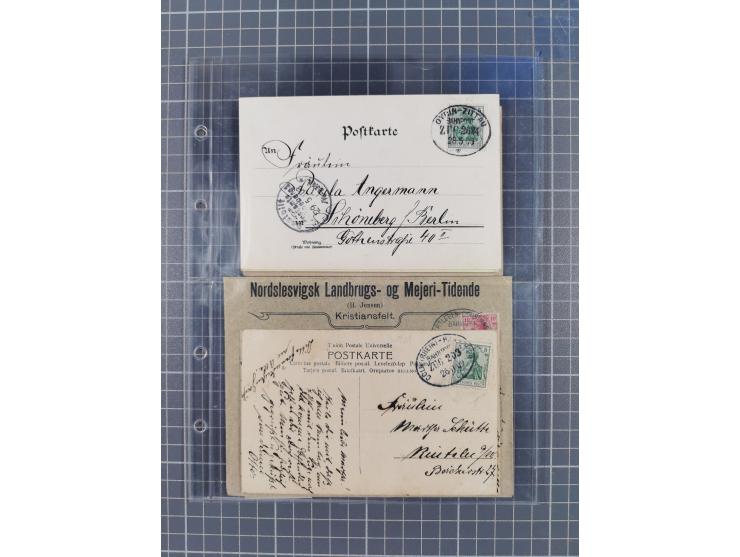 1866/1956, Bahnpost 245 Briefe, Karten, dabei 136 Belege AD/Kaiserreich
