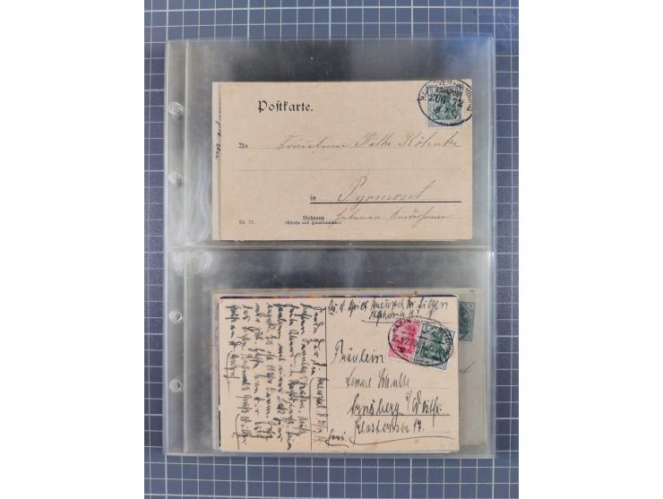 1866/1956, Bahnpost 245 Briefe, Karten, dabei 136 Belege AD/Kaiserreich
