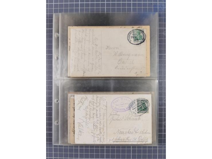 1866/1956, Bahnpost 245 Briefe, Karten, dabei 136 Belege AD/Kaiserreich
