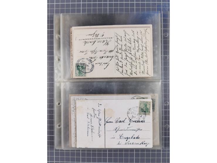 1866/1956, Bahnpost 245 Briefe, Karten, dabei 136 Belege AD/Kaiserreich
