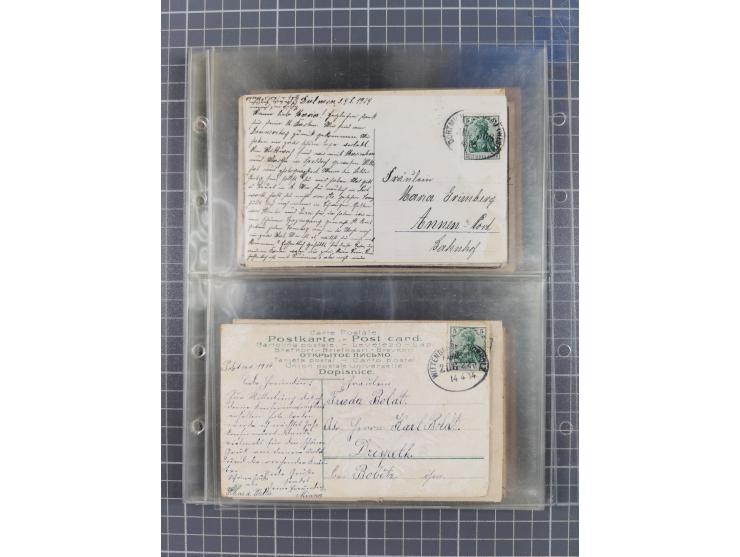 1866/1956, Bahnpost 245 Briefe, Karten, dabei 136 Belege AD/Kaiserreich
