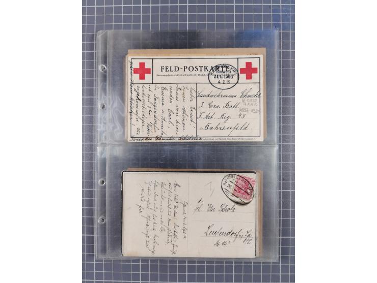 1866/1956, Bahnpost 245 Briefe, Karten, dabei 136 Belege AD/Kaiserreich
