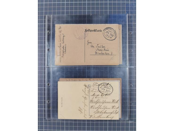 1866/1956, Bahnpost 245 Briefe, Karten, dabei 136 Belege AD/Kaiserreich
