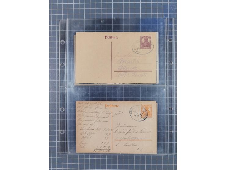 1866/1956, Bahnpost 245 Briefe, Karten, dabei 136 Belege AD/Kaiserreich
