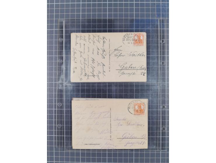 1866/1956, Bahnpost 245 Briefe, Karten, dabei 136 Belege AD/Kaiserreich
