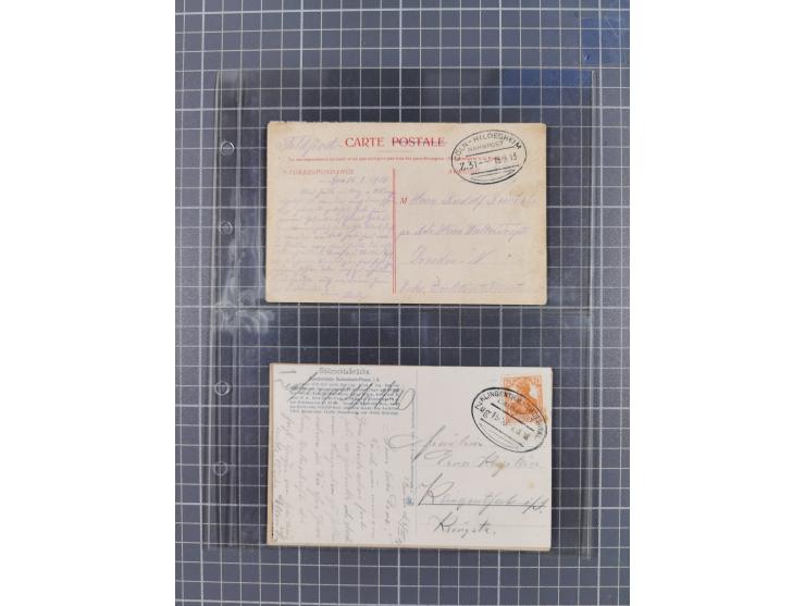 1866/1956, Bahnpost 245 Briefe, Karten, dabei 136 Belege AD/Kaiserreich
