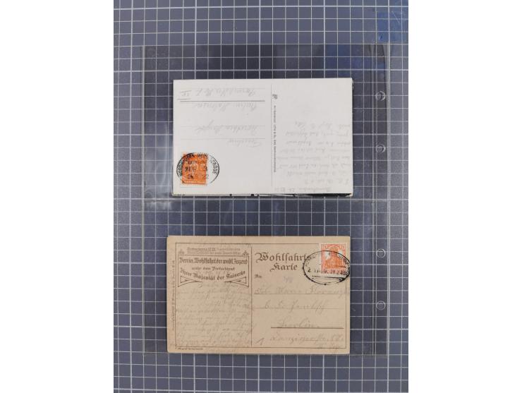 1866/1956, Bahnpost 245 Briefe, Karten, dabei 136 Belege AD/Kaiserreich
