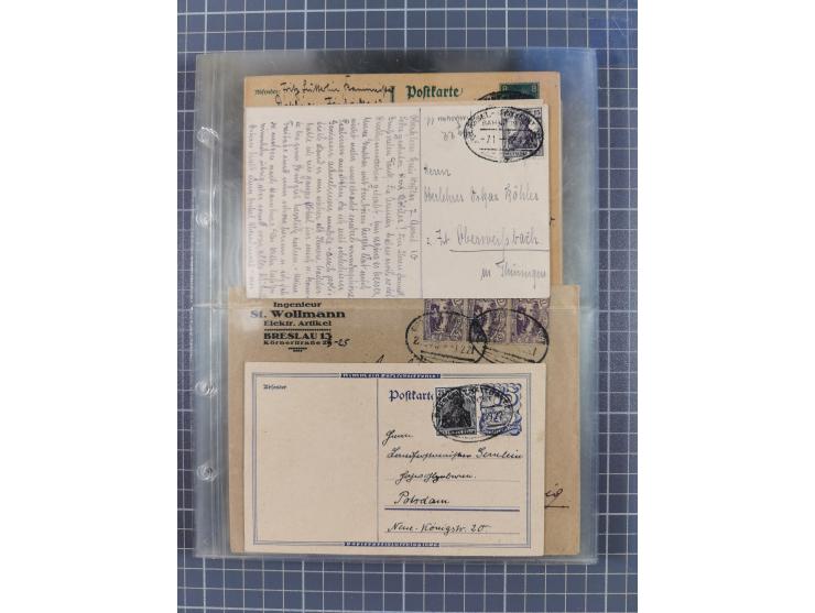 1866/1956, Bahnpost 245 Briefe, Karten, dabei 136 Belege AD/Kaiserreich
