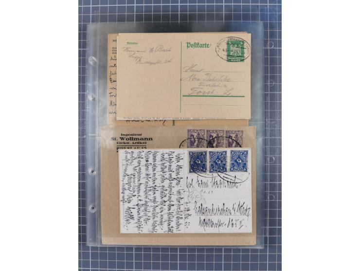 1866/1956, Bahnpost 245 Briefe, Karten, dabei 136 Belege AD/Kaiserreich
