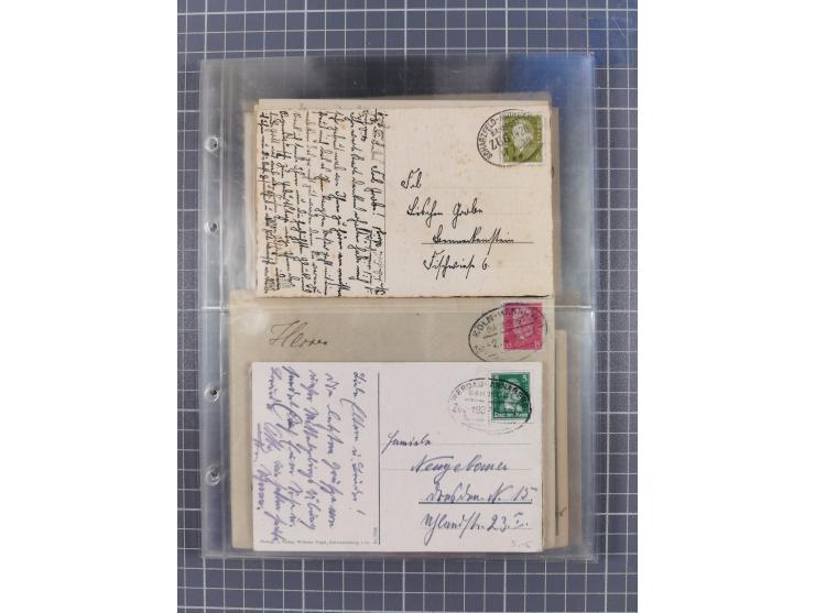 1866/1956, Bahnpost 245 Briefe, Karten, dabei 136 Belege AD/Kaiserreich
