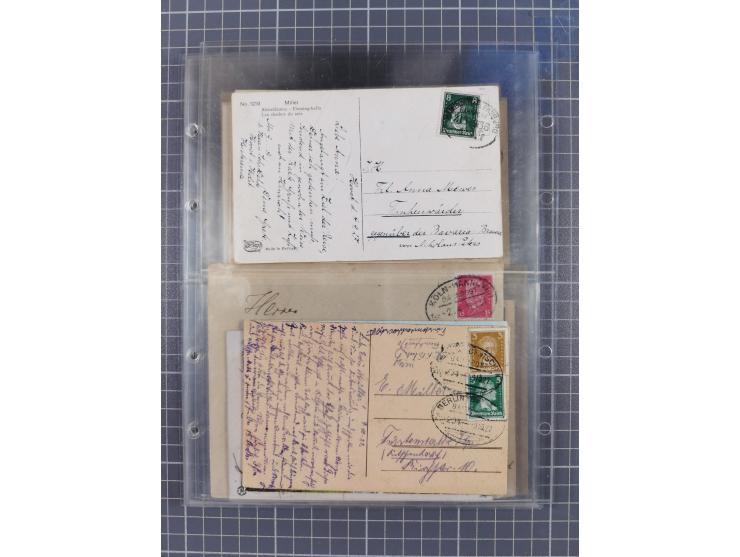 1866/1956, Bahnpost 245 Briefe, Karten, dabei 136 Belege AD/Kaiserreich
