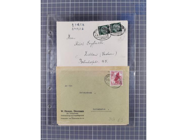 1866/1956, Bahnpost 245 Briefe, Karten, dabei 136 Belege AD/Kaiserreich
