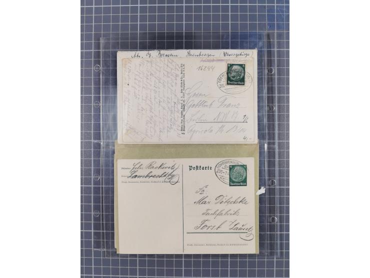 1866/1956, Bahnpost 245 Briefe, Karten, dabei 136 Belege AD/Kaiserreich
