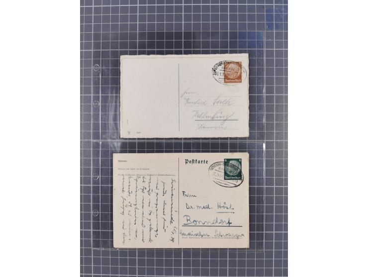 1866/1956, Bahnpost 245 Briefe, Karten, dabei 136 Belege AD/Kaiserreich
