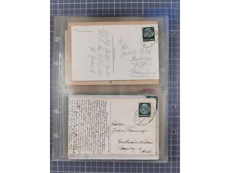 1866/1956, Bahnpost 245 Briefe, Karten, dabei 136 Belege AD/Kaiserreich
