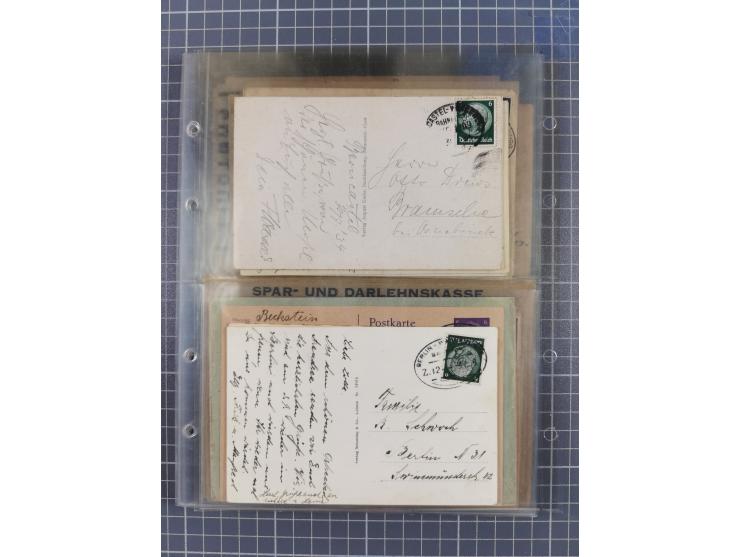 1866/1956, Bahnpost 245 Briefe, Karten, dabei 136 Belege AD/Kaiserreich
