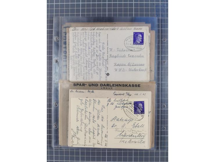 1866/1956, Bahnpost 245 Briefe, Karten, dabei 136 Belege AD/Kaiserreich
