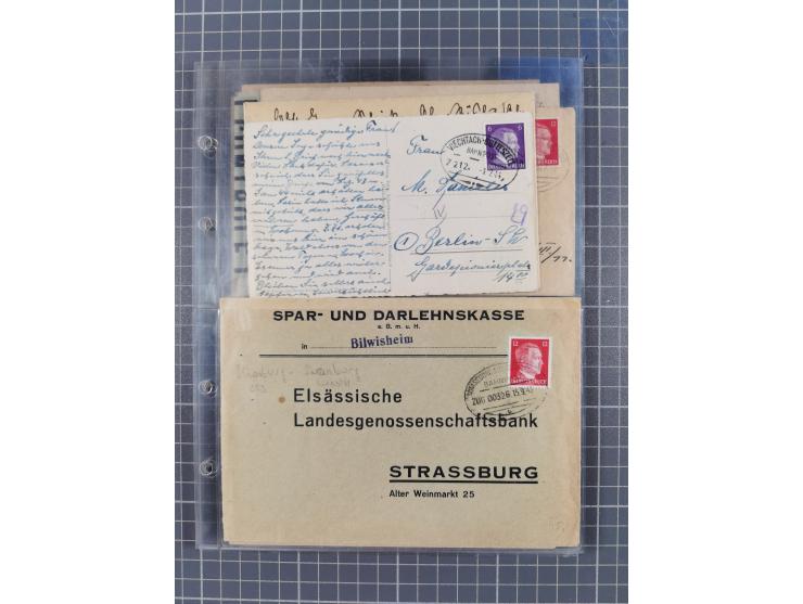 1866/1956, Bahnpost 245 Briefe, Karten, dabei 136 Belege AD/Kaiserreich
