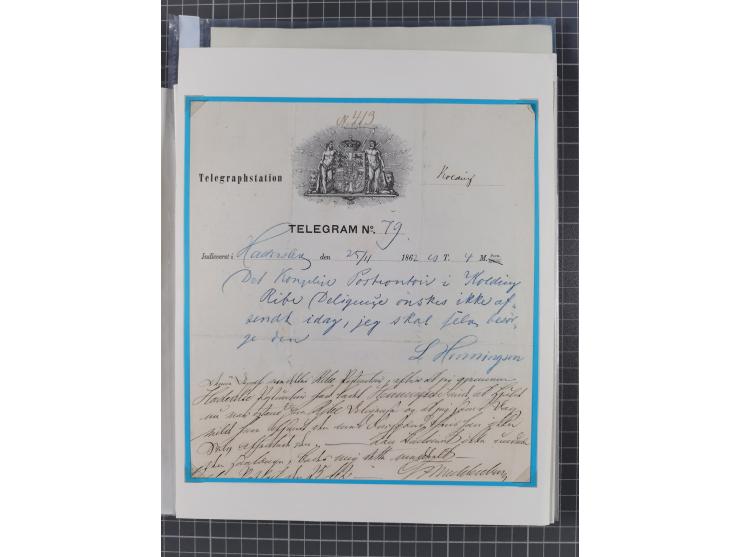 1736/1938, 18 entires, almost all mailed abroad, mostly to France, but also two 10 skilling frankings to London and 3 parcel 