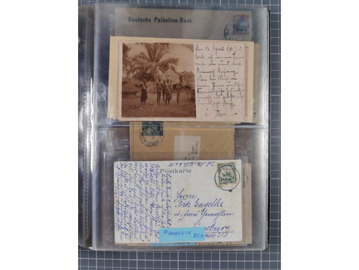 Türkei bis Togo, 70 Briefe, viele Ansichtskarten und Ganzsachen (DNG, DOA. Kamerun, Marianen, Togo, Marokko und Türkei) dabei