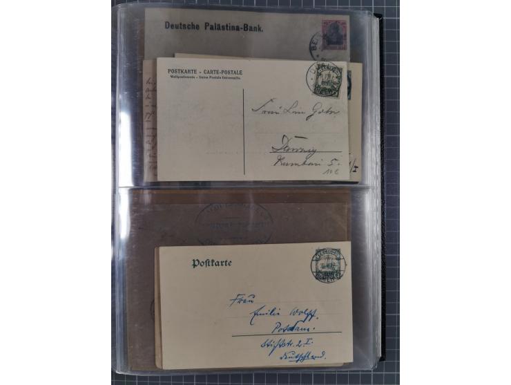 Türkei bis Togo, 70 Briefe, viele Ansichtskarten und Ganzsachen (DNG, DOA. Kamerun, Marianen, Togo, Marokko und Türkei) dabei