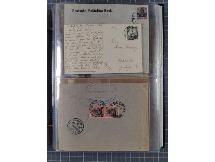 Türkei bis Togo, 70 Briefe, viele Ansichtskarten und Ganzsachen (DNG, DOA. Kamerun, Marianen, Togo, Marokko und Türkei) dabei