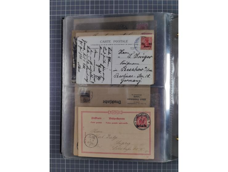 Türkei bis Togo, 70 Briefe, viele Ansichtskarten und Ganzsachen (DNG, DOA. Kamerun, Marianen, Togo, Marokko und Türkei) dabei