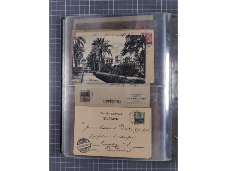Türkei bis Togo, 70 Briefe, viele Ansichtskarten und Ganzsachen (DNG, DOA. Kamerun, Marianen, Togo, Marokko und Türkei) dabei