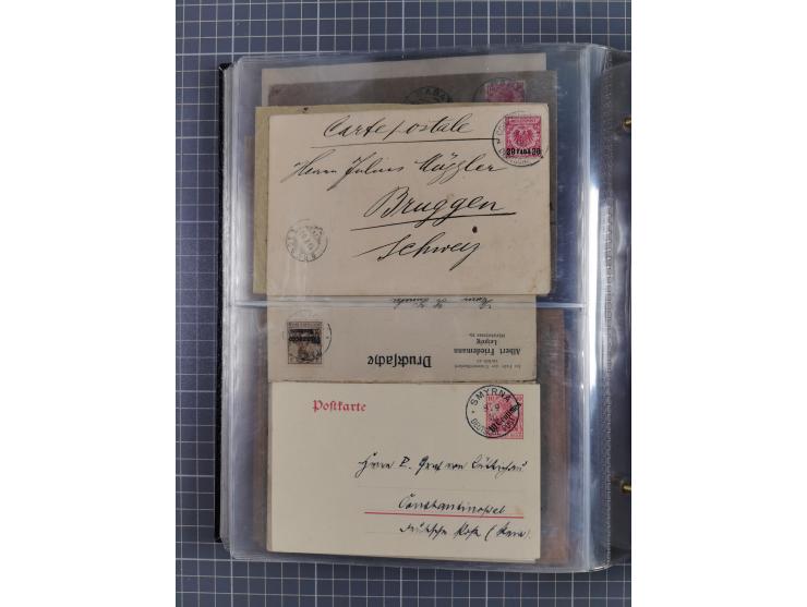 Türkei bis Togo, 70 Briefe, viele Ansichtskarten und Ganzsachen (DNG, DOA. Kamerun, Marianen, Togo, Marokko und Türkei) dabei