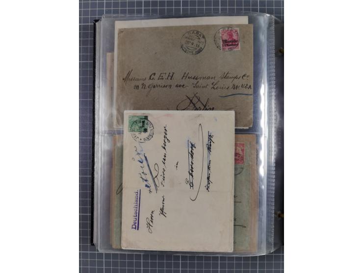 Türkei bis Togo, 70 Briefe, viele Ansichtskarten und Ganzsachen (DNG, DOA. Kamerun, Marianen, Togo, Marokko und Türkei) dabei