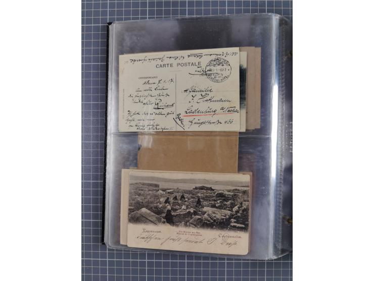 Türkei bis Togo, 70 Briefe, viele Ansichtskarten und Ganzsachen (DNG, DOA. Kamerun, Marianen, Togo, Marokko und Türkei) dabei