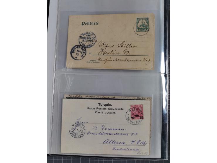 Türkei bis Togo, 70 Briefe, viele Ansichtskarten und Ganzsachen (DNG, DOA. Kamerun, Marianen, Togo, Marokko und Türkei) dabei
