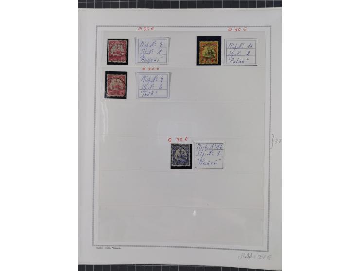 STEMPELSAMMLUNG: 226 Marken/ Briefausschnitten, mit einigen besseren Marken, z. B. China Nr. 44 AI, Türkei V 29 und Nr. 21 II