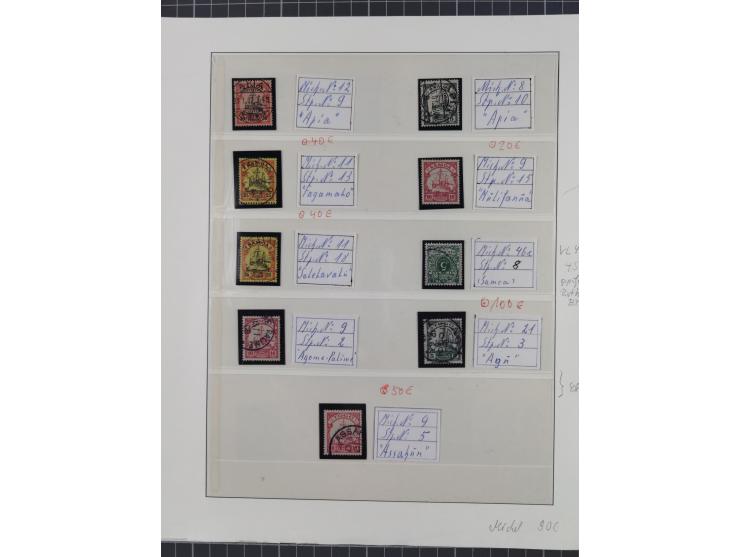 STEMPELSAMMLUNG: 226 Marken/ Briefausschnitten, mit einigen besseren Marken, z. B. China Nr. 44 AI, Türkei V 29 und Nr. 21 II