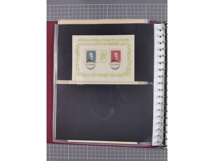 1933/45, Propaganda Album mit 52 Gedenkblättern, mit vielen besseren und großformatigen Stücken, insgesamt gute Erhaltung (4 