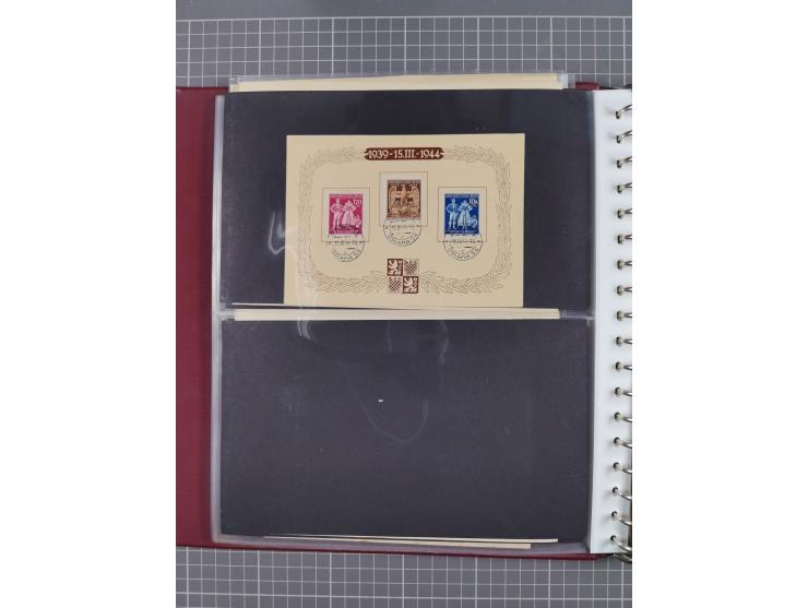 1933/45, Propaganda Album mit 52 Gedenkblättern, mit vielen besseren und großformatigen Stücken, insgesamt gute Erhaltung (4 