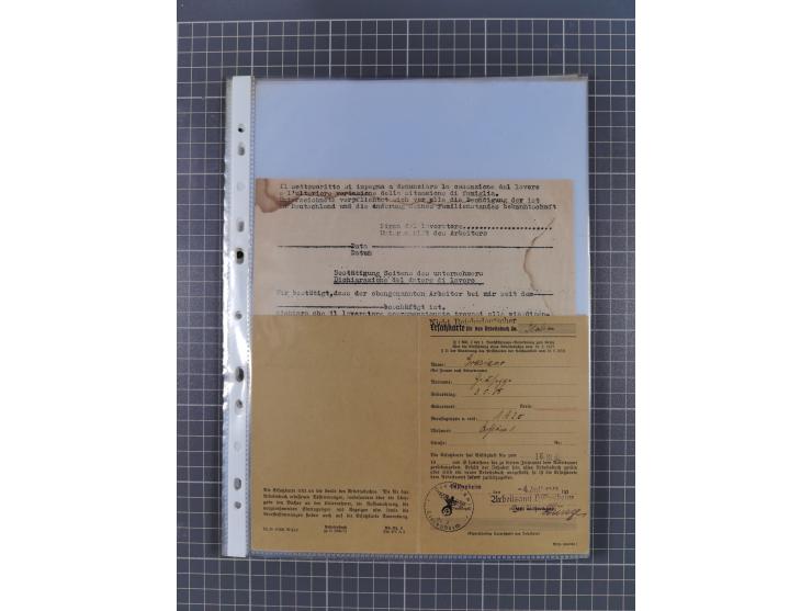 1933/45, Dokumentation: "Italienische Fremdarbeiter 1939-1943 und italienische Zwangsarbeiter sowie in zivile Zwangsarbeiter 