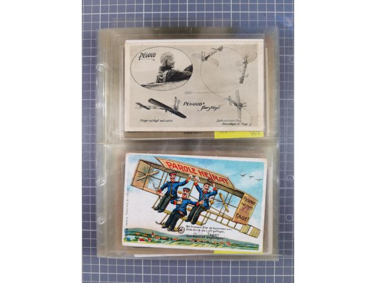 1910/45, Deutsche und internationale Flugpost, 2 Alben mit 430 Briefen, Karten, GZ, Ansichtskarten, dabei Deutsches Reich mit