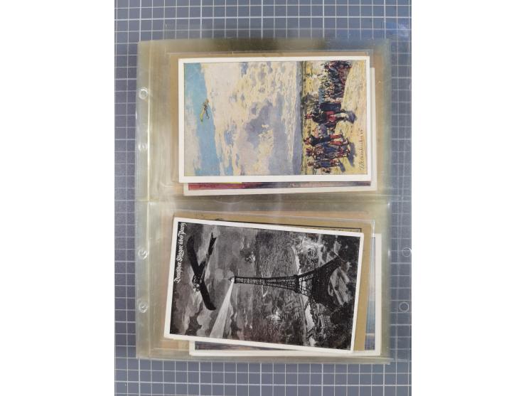 1910/45, Deutsche und internationale Flugpost, 2 Alben mit 430 Briefen, Karten, GZ, Ansichtskarten, dabei Deutsches Reich mit