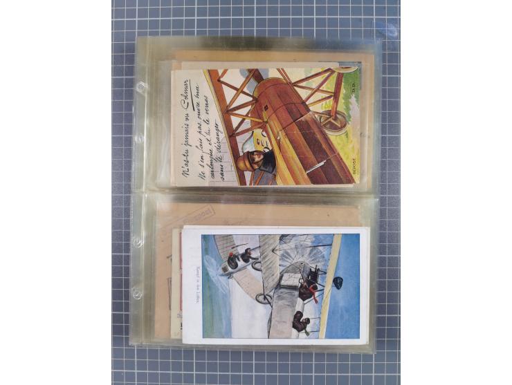 1910/45, Deutsche und internationale Flugpost, 2 Alben mit 430 Briefen, Karten, GZ, Ansichtskarten, dabei Deutsches Reich mit