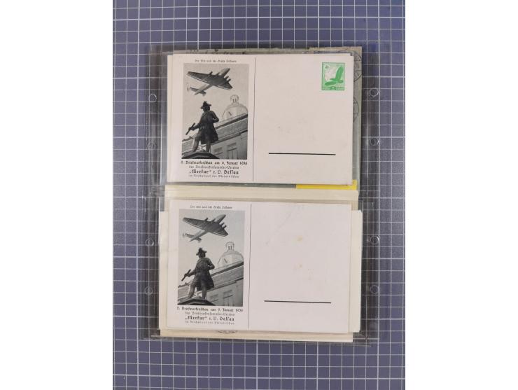 1910/45, Deutsche und internationale Flugpost, 2 Alben mit 430 Briefen, Karten, GZ, Ansichtskarten, dabei Deutsches Reich mit