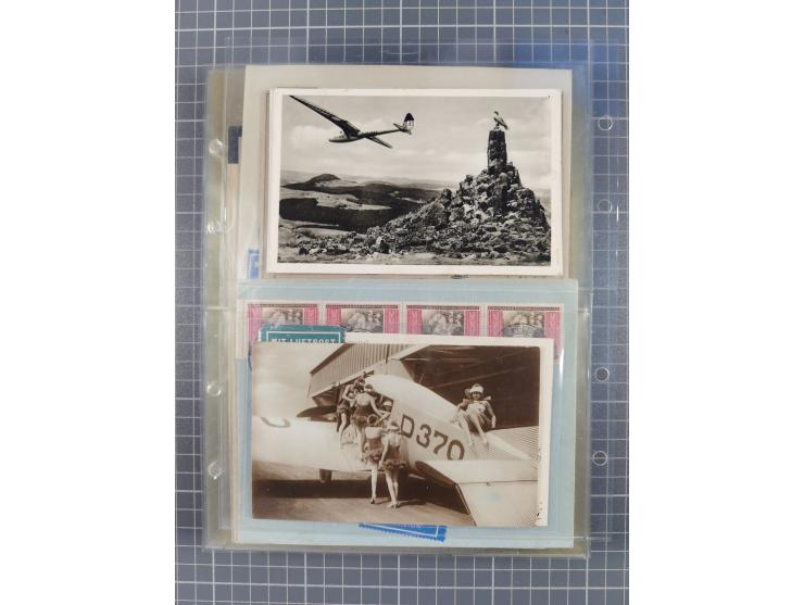1910/45, Deutsche und internationale Flugpost, 2 Alben mit 430 Briefen, Karten, GZ, Ansichtskarten, dabei Deutsches Reich mit