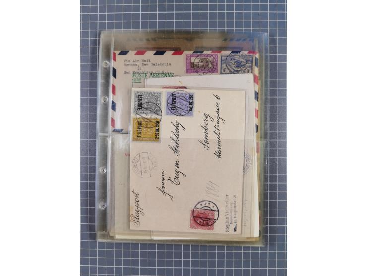 1910/45, Deutsche und internationale Flugpost, 2 Alben mit 430 Briefen, Karten, GZ, Ansichtskarten, dabei Deutsches Reich mit