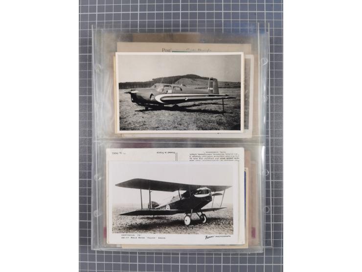 1910/45, Deutsche und internationale Flugpost, 2 Alben mit 430 Briefen, Karten, GZ, Ansichtskarten, dabei Deutsches Reich mit