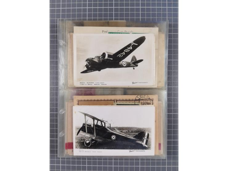 1910/45, Deutsche und internationale Flugpost, 2 Alben mit 430 Briefen, Karten, GZ, Ansichtskarten, dabei Deutsches Reich mit