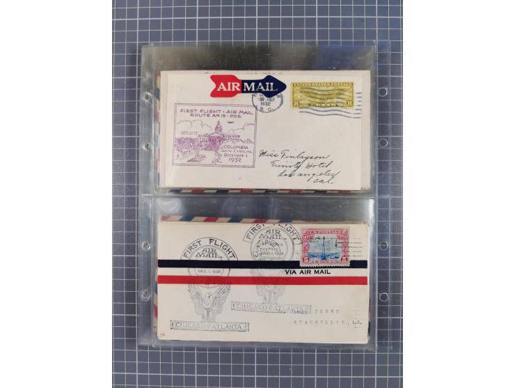 1910/45, Deutsche und internationale Flugpost, 2 Alben mit 430 Briefen, Karten, GZ, Ansichtskarten, dabei Deutsches Reich mit