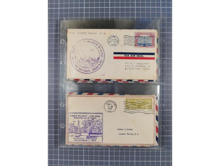 1910/45, Deutsche und internationale Flugpost, 2 Alben mit 430 Briefen, Karten, GZ, Ansichtskarten, dabei Deutsches Reich mit