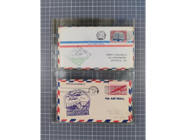 1910/45, Deutsche und internationale Flugpost, 2 Alben mit 430 Briefen, Karten, GZ, Ansichtskarten, dabei Deutsches Reich mit